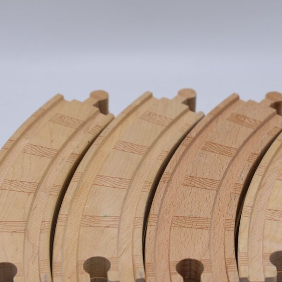 20 x Genuine Thomas Wooden Tracks 6.5 " Curved Tracks Thomas & Friends Engine - Picture 3 of 7